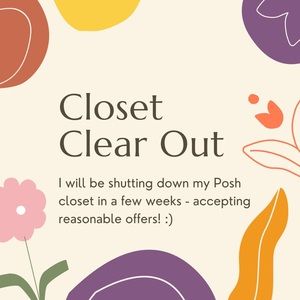 Closet clear out!!